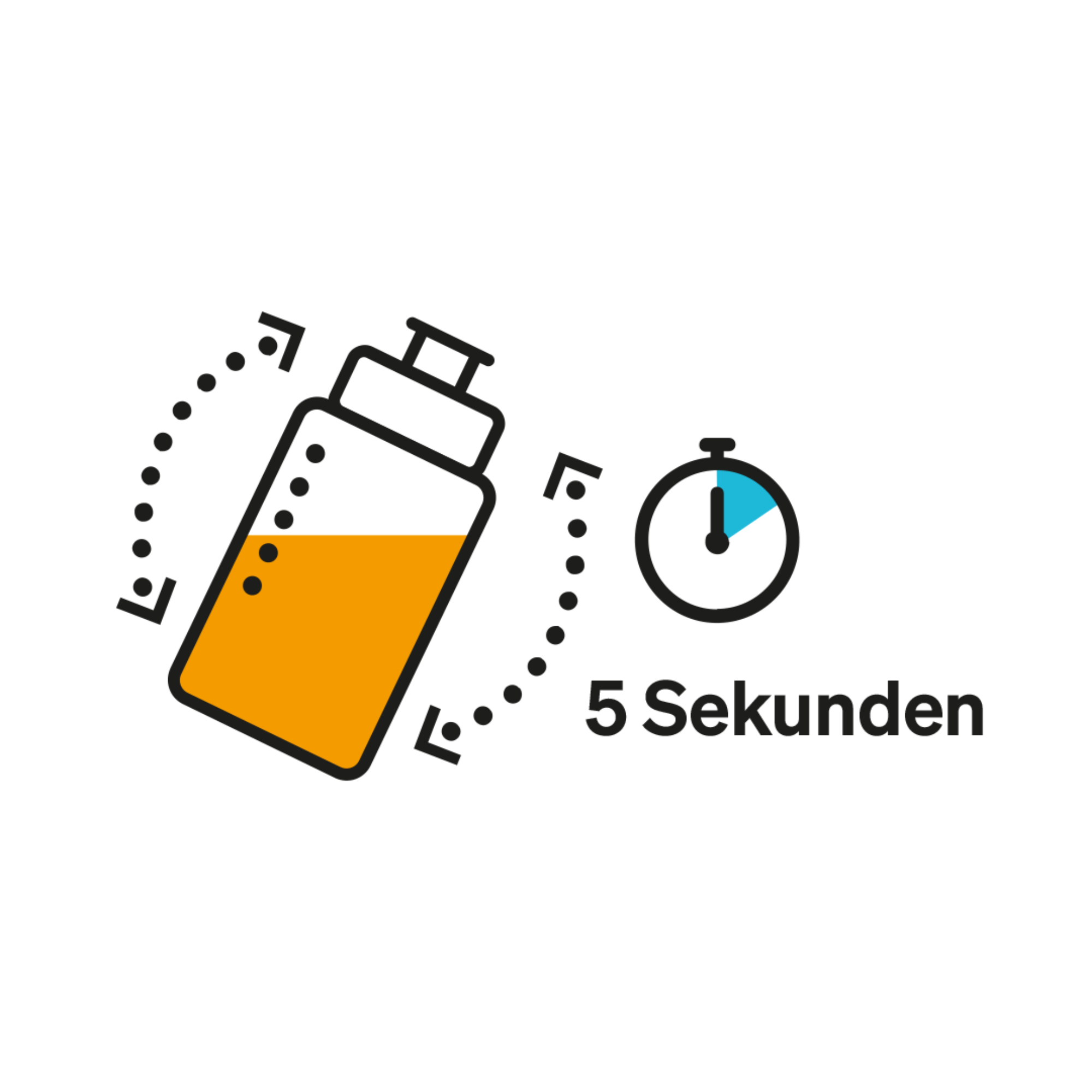 Kräftig schütteln oder den iüActivator nutzen.