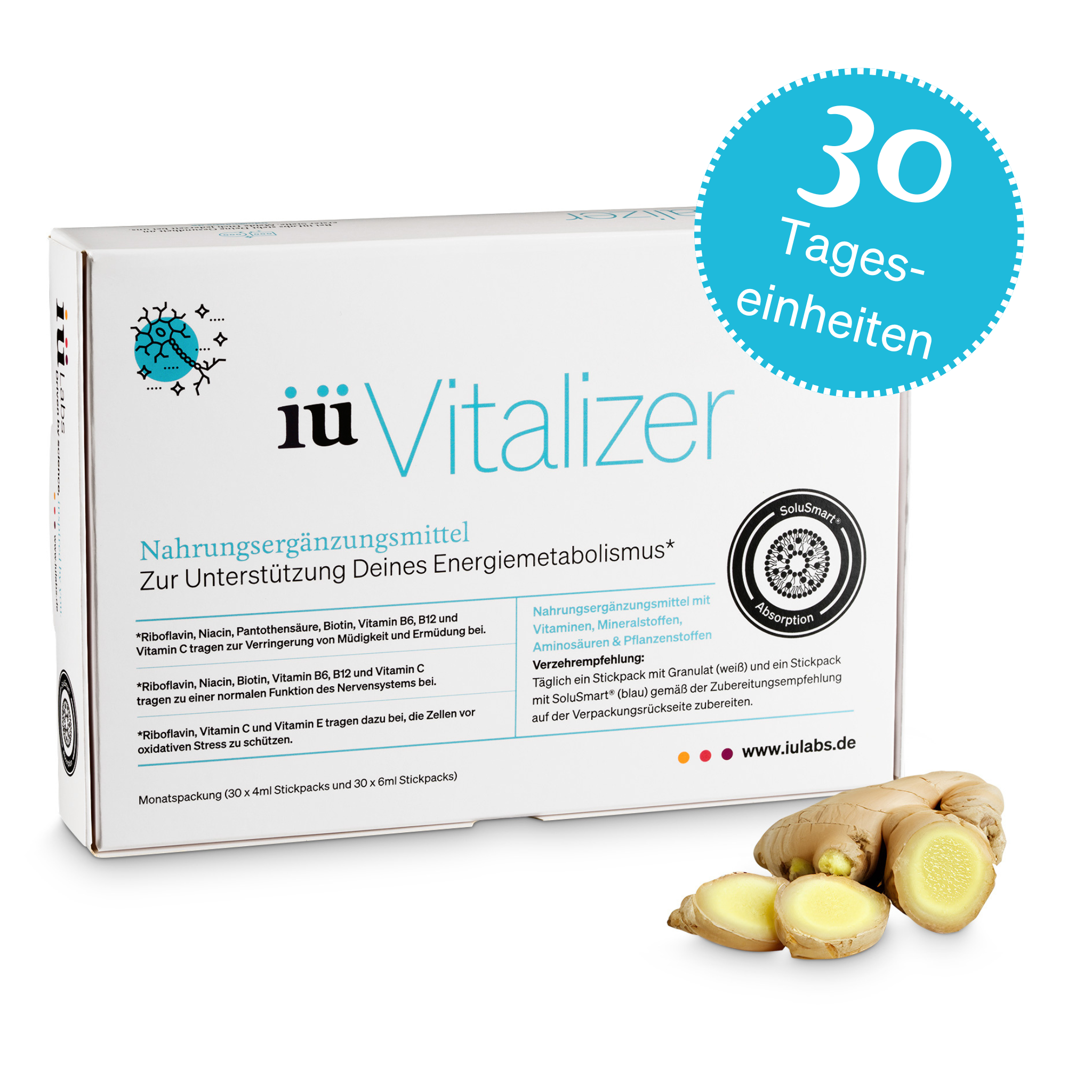 iüLabs Monatspackung (30 Tageseinheiten) iüVitalizer